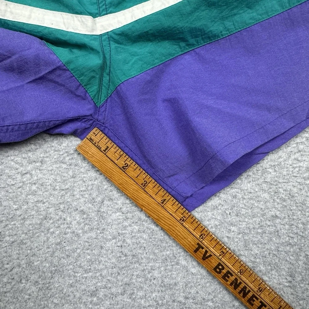 Vtg St. John's‎ Bay Color Block Swim Trunks Medium Retro Surf Beach Vacation 80s